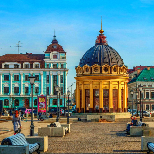 Улица Петербургская в Казани